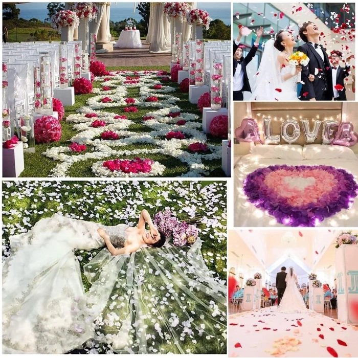 VipMarketim Beyaz Renk Gül Yaprağı - 10 Paket 1000 Adet