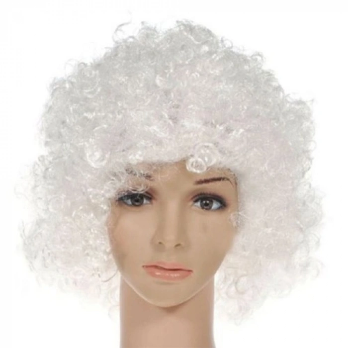 VipMarketim Beyaz Renk Peruk Saç