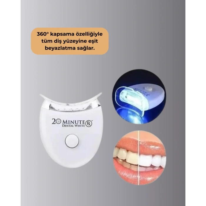 VipMarketim Beyazlatma Kalemli LED Diş Parlatma Seti