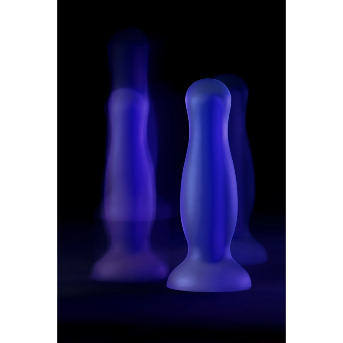 VipMarketim Beyond Kyle Glow Gece Parlayan Anal Plug , Silikon, Şeffaf, 10 Cm