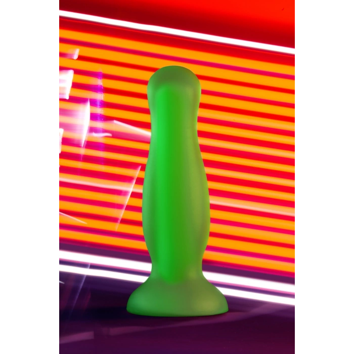 VipMarketim Beyond Mortimer Glow Karanlıkta Parlayan Anal Plug, Silikon, Şeffaf, 12,5 Cm