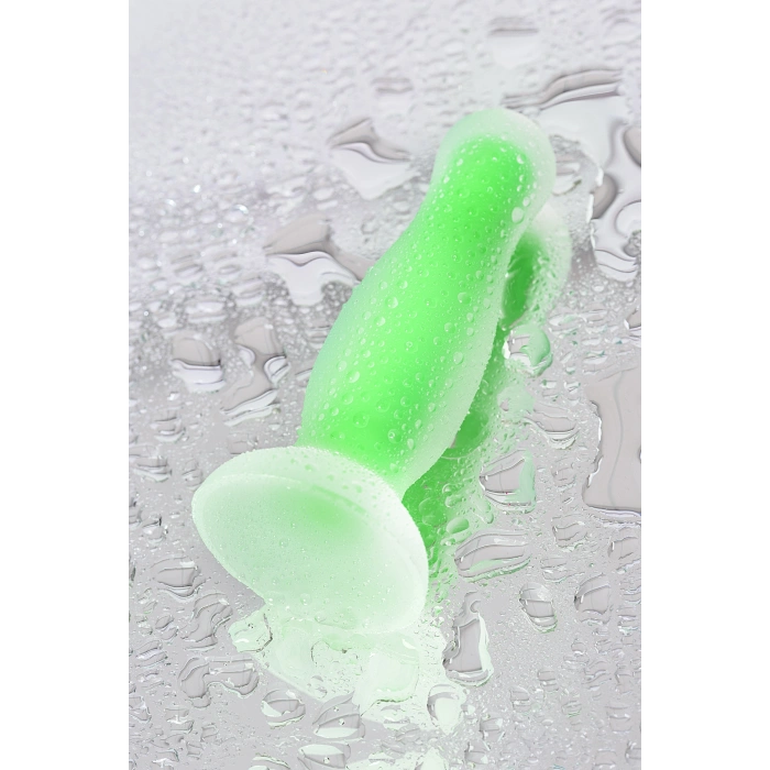 VipMarketim Beyond Mortimer Glow Karanlıkta Parlayan Anal Plug, Silikon, Şeffaf, 12,5 cm