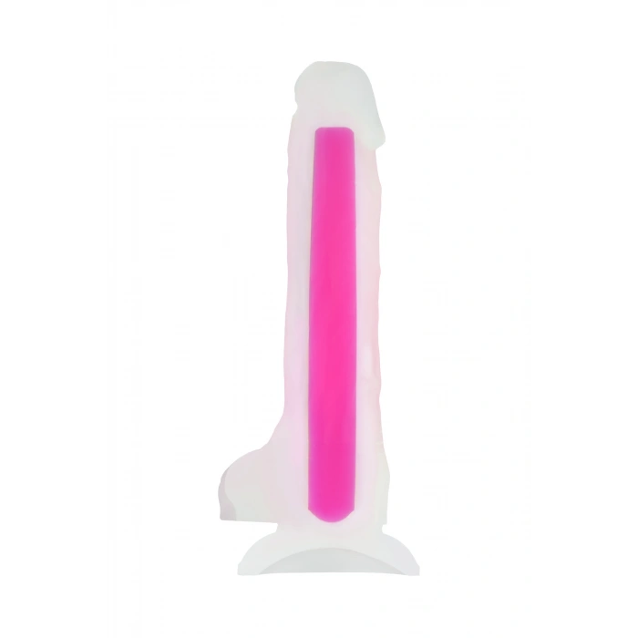 VipMarketim Beyond Peter Glow Gece Parlayan Dildo, Silikon, Şeffaf, 22 Cm
