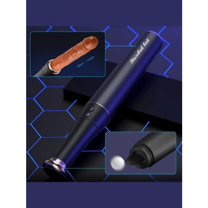 VipMarketim Beyzbol Sopası İleri Geri ve Dil Vibratör