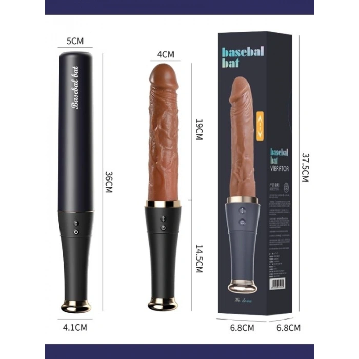 VipMarketim Beyzbol Sopası İleri Geri ve Dil Vibratör
