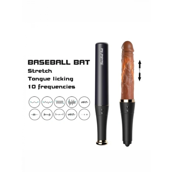 VipMarketim Beyzbol Sopası İleri Geri ve Dil Vibratör