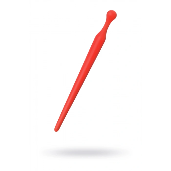 VipMarketim Black & Red Penis Plug, Silikon, Kırmızı, 10 Cm