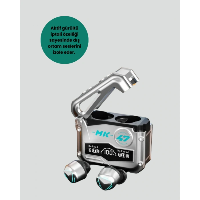 VipMarketim Bluetooth 5.0 Kulak İçi Kablosuz Kulaklık – Dokunmatik Kontrol Düşük Gecikme