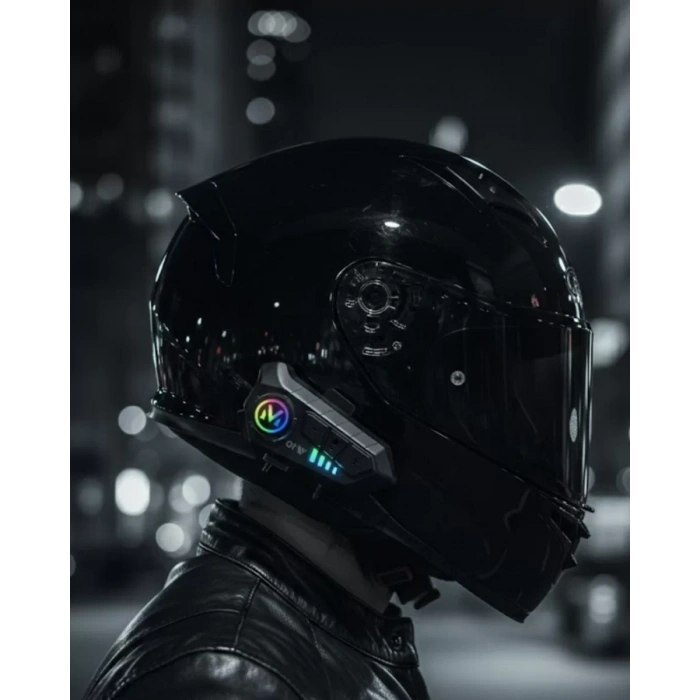 VipMarketim Bluetooth 5.3 Kask İçi Intercom Kulaklık 1000 m Mesafe 1000 mAh