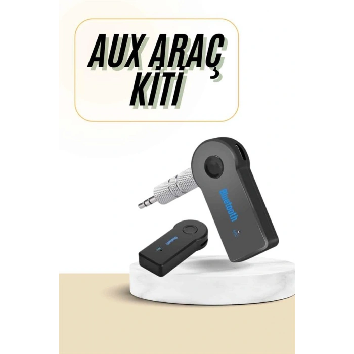 VipMarketim Bluetooth Araç Kiti Aux Çıkışlı Telefon Müzik Alıcı Tüm Cihazlara Uyumlu