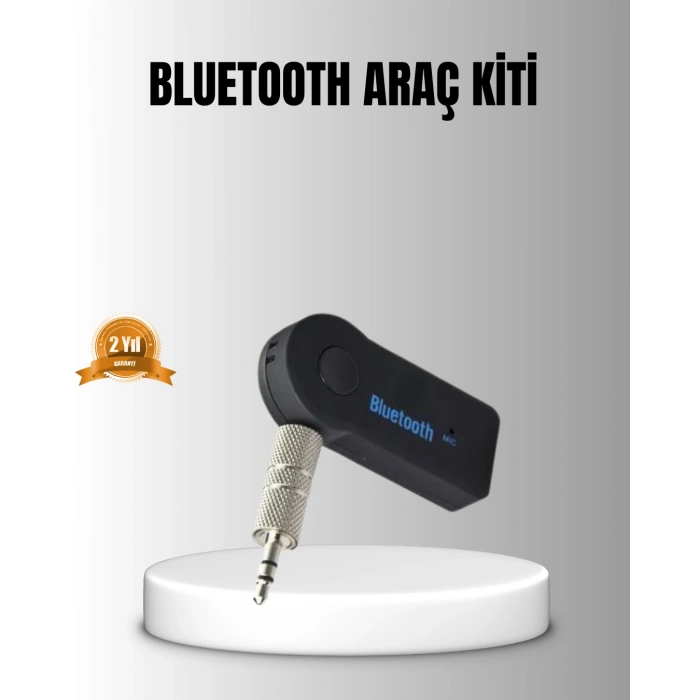 VipMarketim Bluetooth AUX Araç Kiti Eller Serbest Müzik Çalar Dahili Mikrofonlu