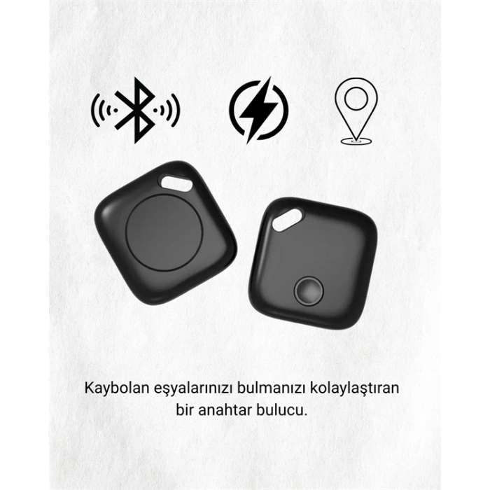 VipMarketim Bluetooth Destekli Akıllı Takip Cihazı | Mobil Uygulama Kontrollü | Kaybolan Eşyalar İçin Konum Bulma Teknolojisi