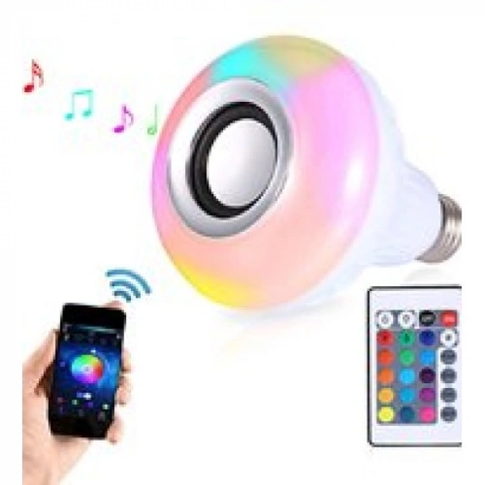 VipMarketim Bluetooth Hoparlör Akıllı Led Ampül Lamba