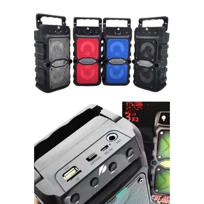 VipMarketim Bluetooth Hoparlör Çift Mikrofonlu Güçlü Ses Kaliteli Kesintisiz Kablosuz