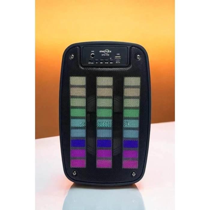 VipMarketim Bluetooth Hoparlör RGB Işıklı USB SD Kart Girişli Taşınabilir
