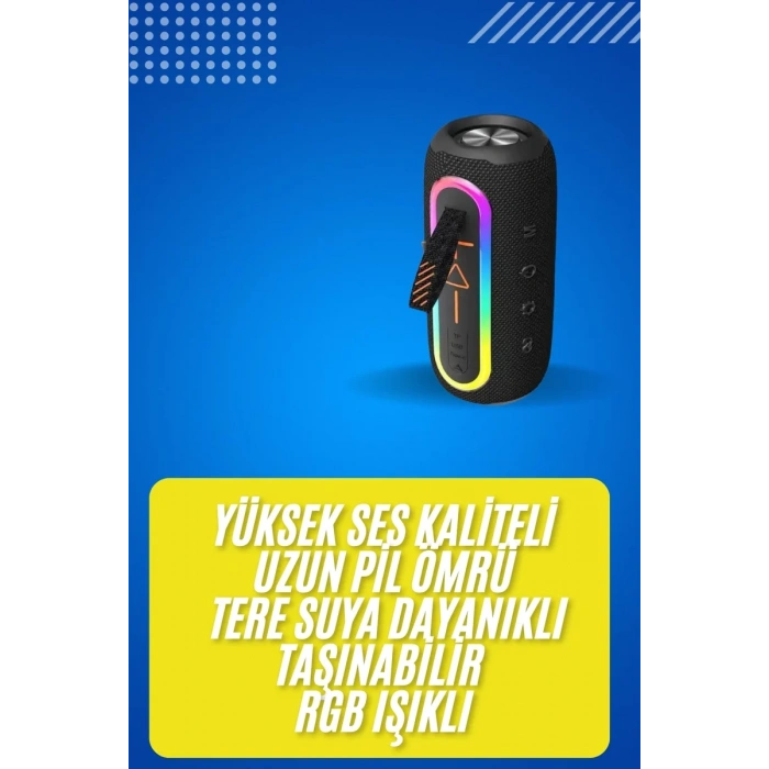 VipMarketim Bluetooth Hoparlör USB Şarjlı Uzun Pil Ömrü Android ve İOS Uyumlu Renkli Yeni Nesil