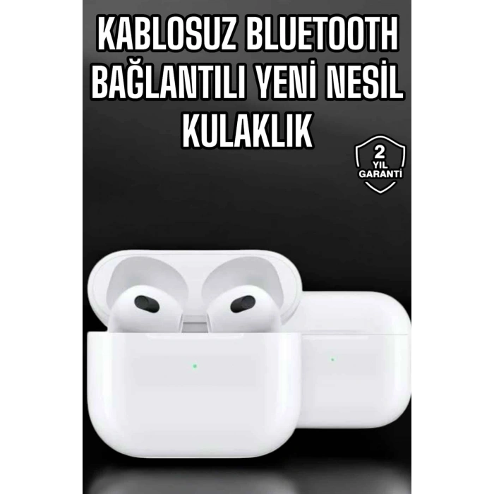 VipMarketim Bluetooth Kulaklık 3.Nesil Kablosuz Uzun Pil Ömrü Dokunmatik Kontrol