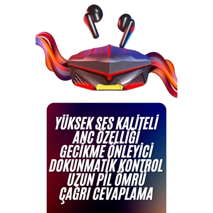 VipMarketim Bluetooth Kulaklık HD Ses Kaliteli Işıklı Metal Kasa Ios Android Uyumlu Mikrofonlu