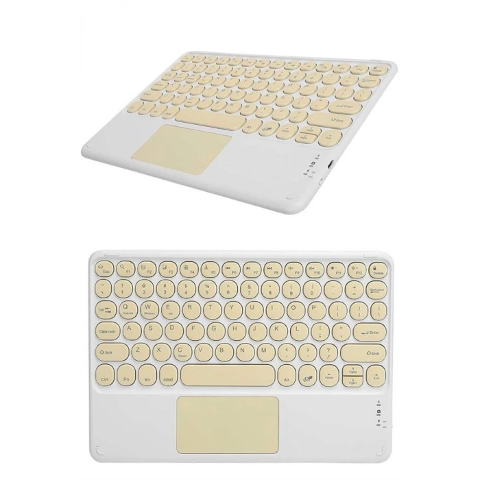 VipMarketim Bluetooth Touchpad Klavye Ultra İnce Taşınabilir Q Klavye