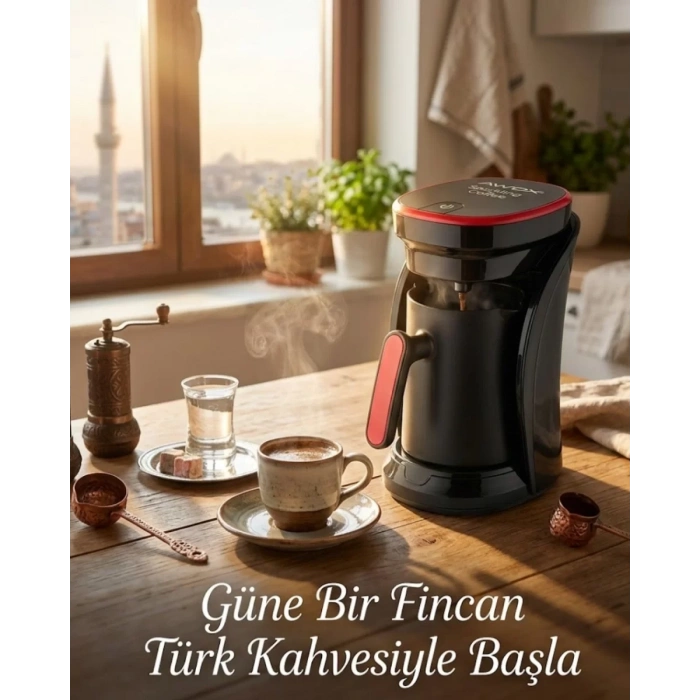 VipMarketim Bol Köpüklü Türk Kahvesi Makinesi Sesli İkaz ve Otomatik Kapanma Özellikli