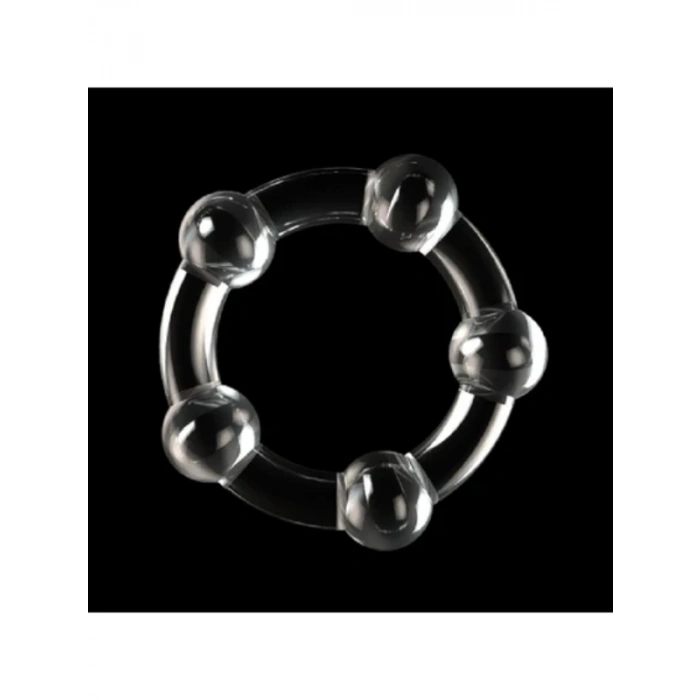 VipMarketim Boncuklu Penis Halkası Şeffaf Renk