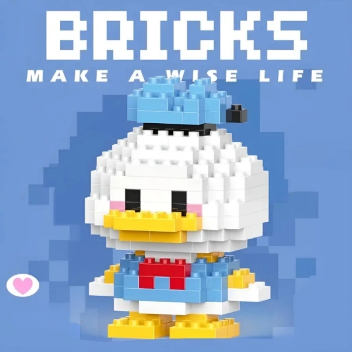 VipMarketim Bricks Donald Duck Mini Lego Figürü