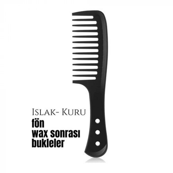 VipMarketim Bukleli Saç Fön Wax Sonrası Tarak Karbon Nano Absolute Professional