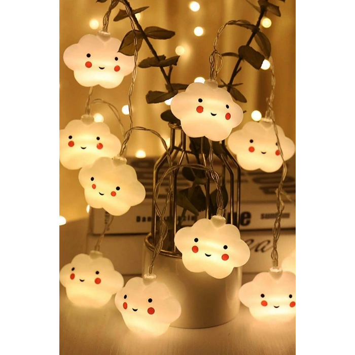 VipMarketim Bulut Şeklinde Led Şerit Lamba 12 Adet