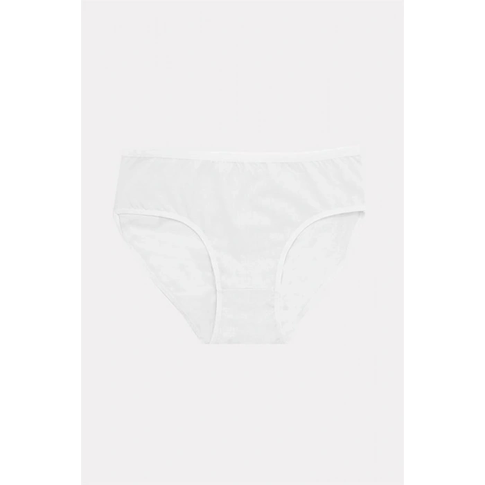 VipMarketim Büyük Beden Pamuklu Siyah Beyaz Ten Rengi 3Lü Külot