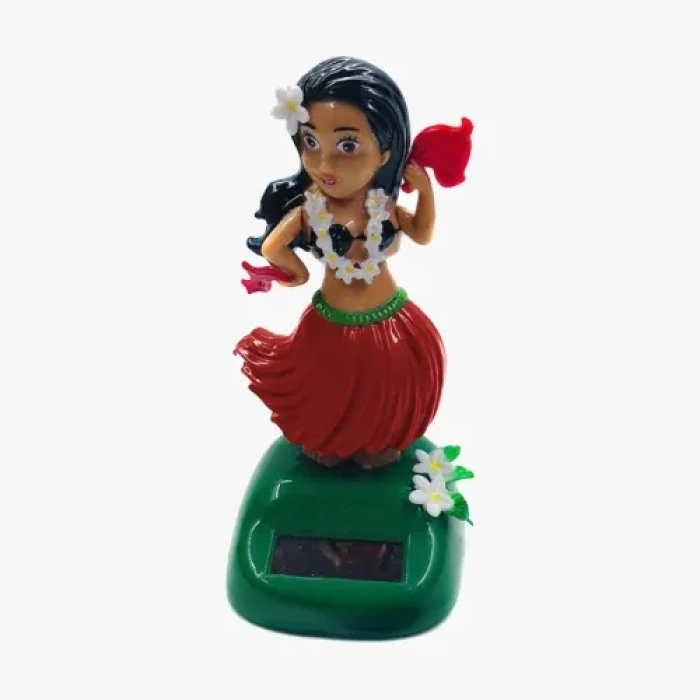 VipMarketim Büyük Boy Güneş Enerjili Solar Dans Eden Hula Kızı Figürü