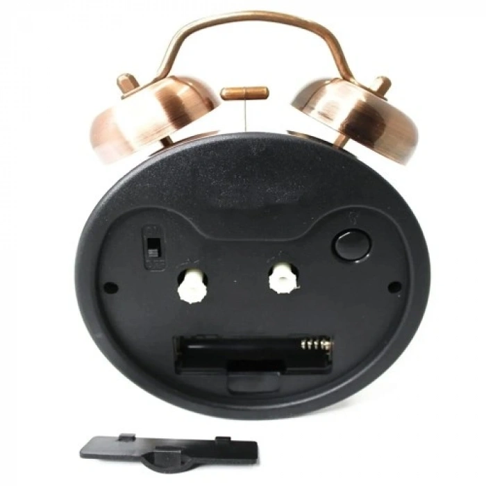 VipMarketim Büyük Boy Metal Bakır Çalar Saat