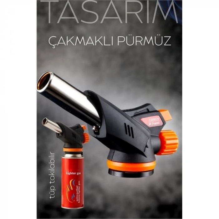 VipMarketim Çakmaklı Pürmüz Başlığı - Çakmak Gazı Bütan Gaz Uyumlu