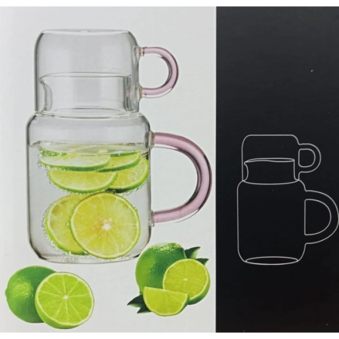 VipMarketim Cam Bardak Sürahi