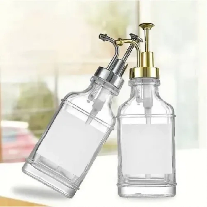 VipMarketim Cam Sıvı Sabunluk Losyonluk Krom