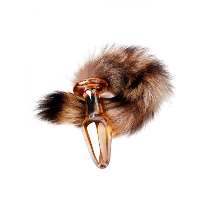 VipMarketim Cam Tilki Kuyruklu Anal Plug