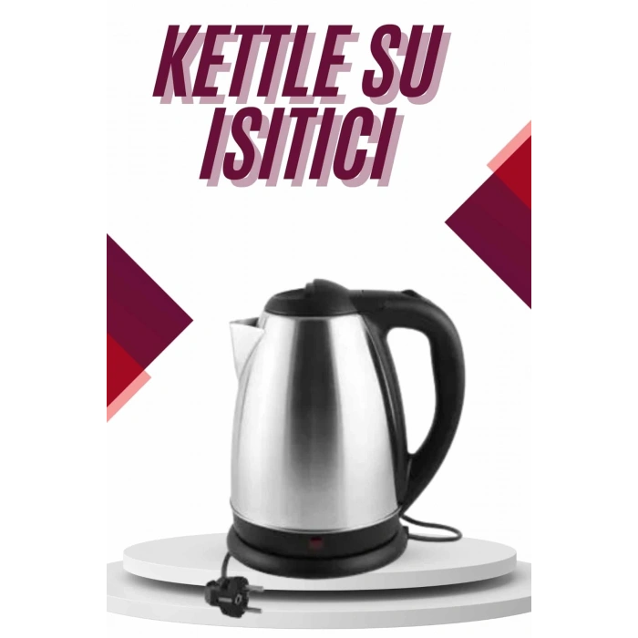 VipMarketim Çelik Su Isıtıcı Kettle Dayanıklı Paslanmaz Çelik Uzun Ömürlü