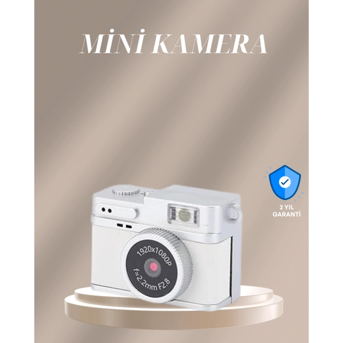 VipMarketim Cep Boy Vintage Dijital Kamera LED Destekli Full HD Video