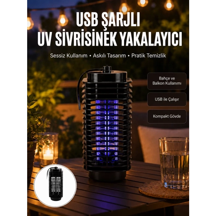 VipMarketim Çevre Dostu Elektrikli Sivrisinek Öldürücü Lamba – 50m² Etki Alanı Yeni Nesil