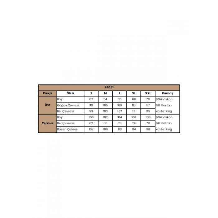 VipMarketim Çiçek Deseni V Yaka Pijama Takımı
