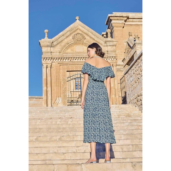 Vipmarketim Çiçek Desenli Elbise