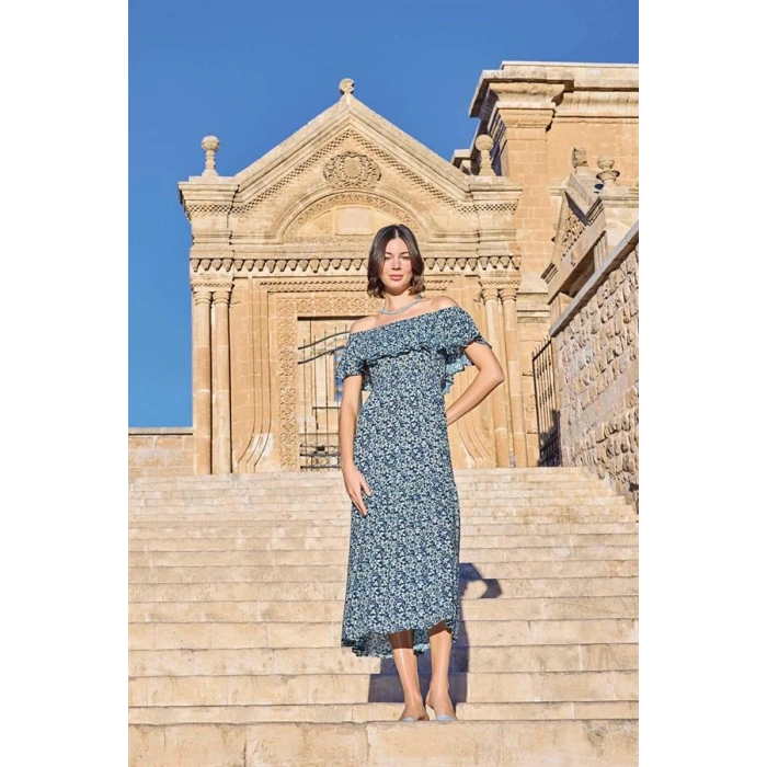 VipMarketim Çiçek Desenli Elbise