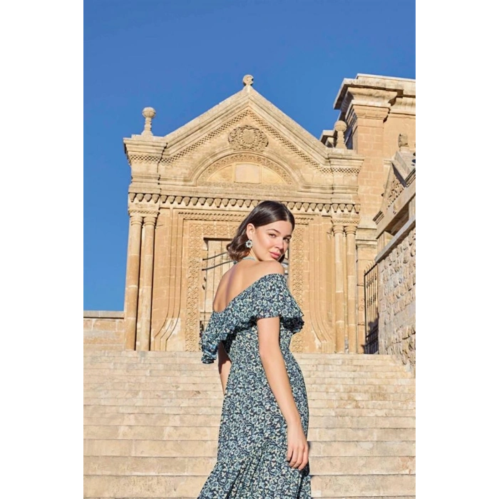 VipMarketim Çiçek Desenli Elbise