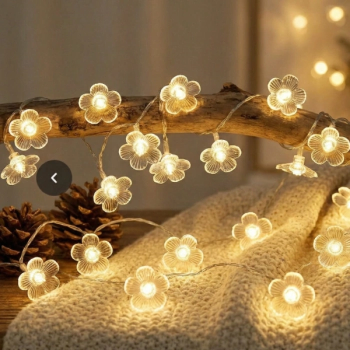 VipMarketim Çiçek Tasarımlı 20 LED USB Aydınlatma