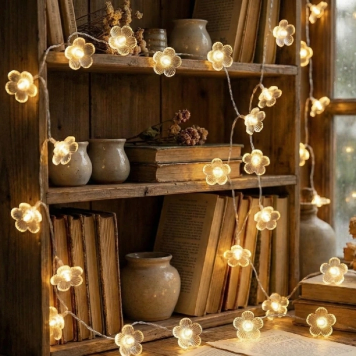 VipMarketim Çiçek Tasarımlı 20 LED USB Aydınlatma