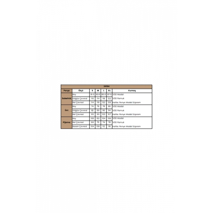 Vipmarketim Çiçek Ve Yaprak Desenli Dantelli Hamile Lohusa 3lü Pijama Takımı