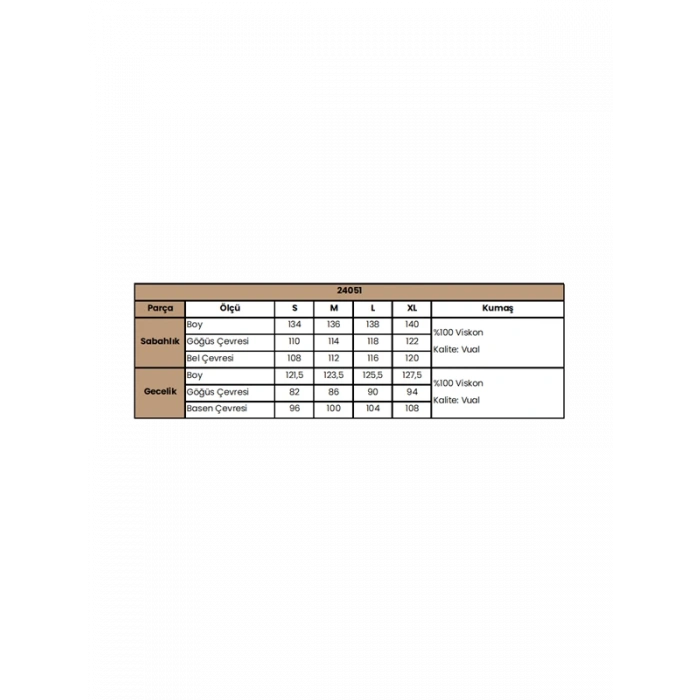 VipMarketim Çiçek Ve Yaprak Desenli Dantelli Ve Dekolteli Sabahlık Takımı