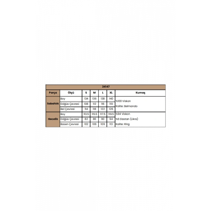 Vipmarketim Çiçek Yaprak Ve Etnik Desenli Dantelli Ve Dekolteli Sabahlık Takımı