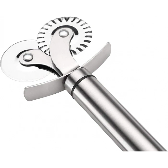 VipMarketim Çift Başlıklı Pizza Hamur Bıçağı