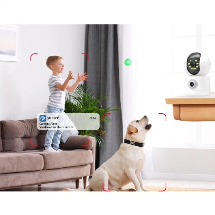 VipMarketim Çift Lensli İç Mekan Wi-Fi Kamera