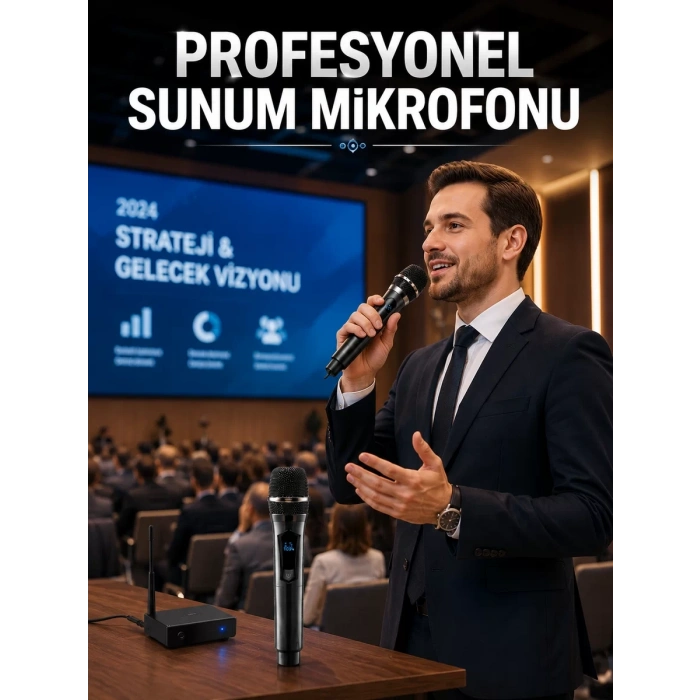 VipMarketim Çift Mikrofon Seti Profesyonel Ses Performansı